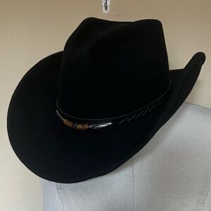 Wrangler Twenty X Cowboy Hat – 100% Wool – Made in USA – Black Western Rodeo Hat